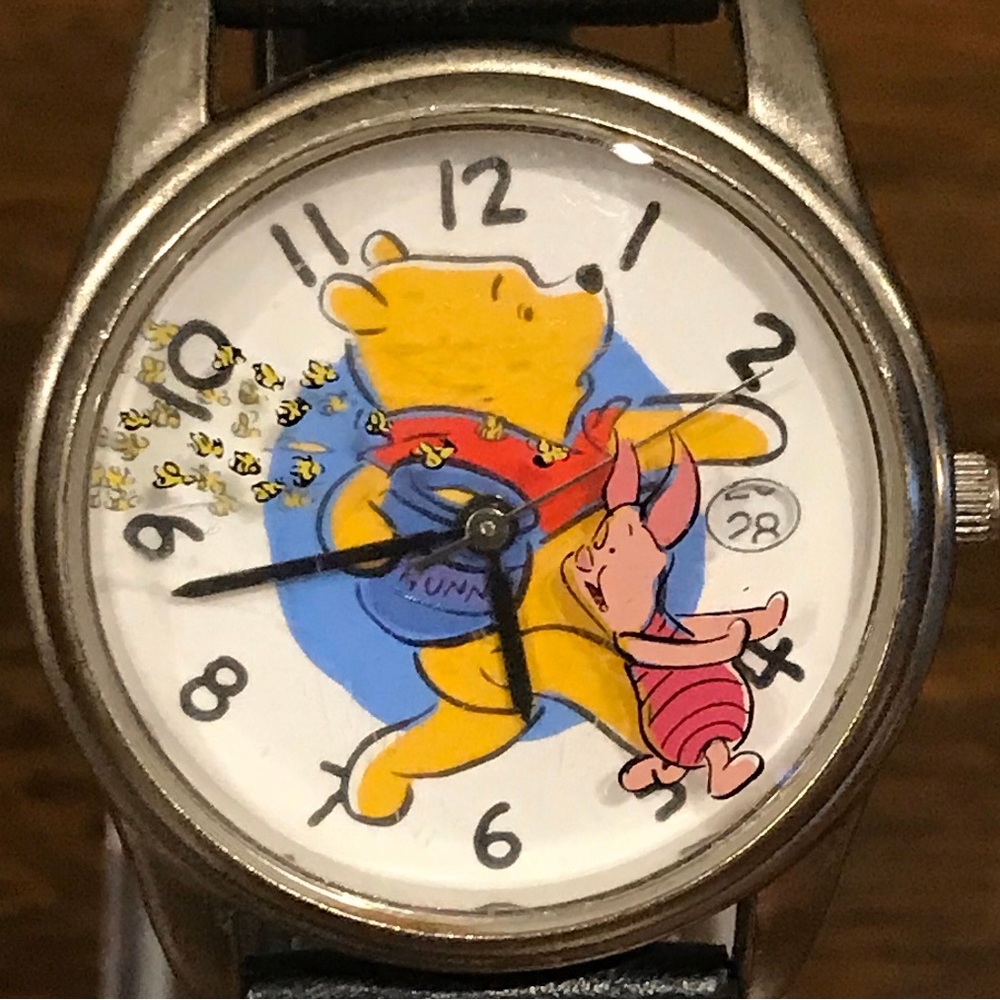 1990’s Vintage Disney Winnie The Pooh And Piglet Timex Wrist Watch